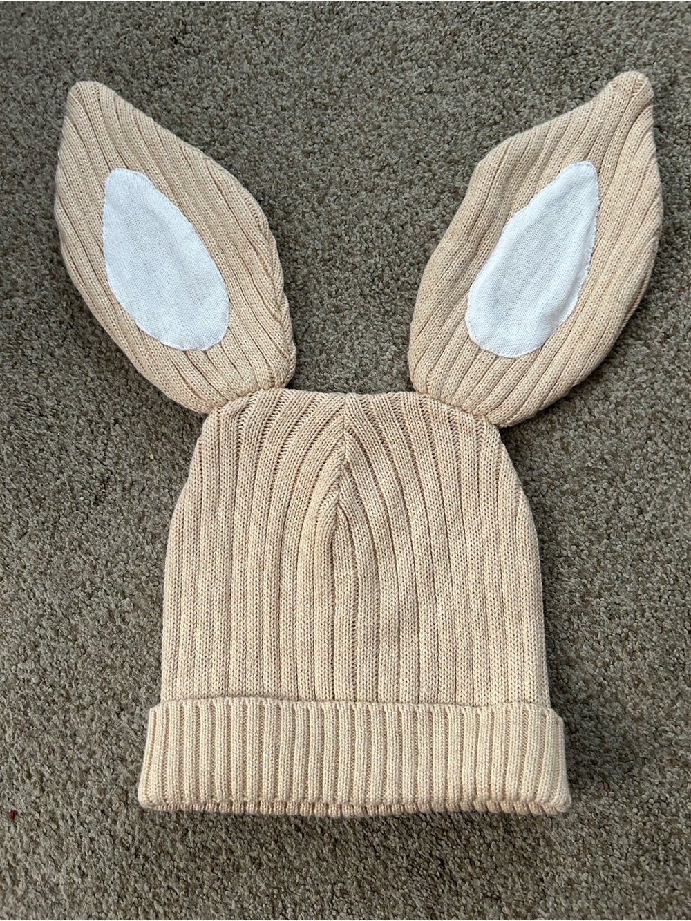 Miann & Co Toddler/Kids Beige Bunny Ear Hat
